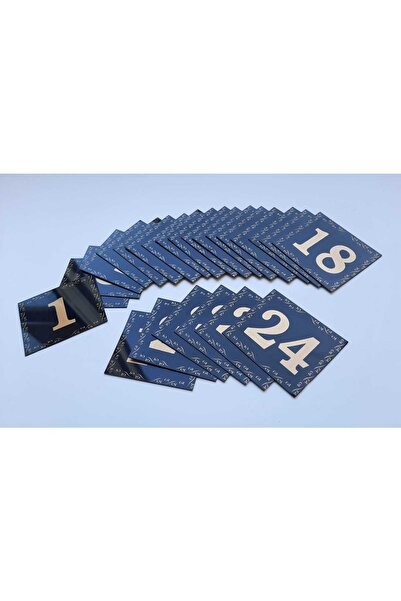 Genel Markalar Kapı Numarası 5.5x6.5 Siyah Zemin Üzeri Altın Sarı Baskı Kendi...