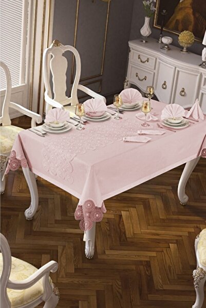 Çt Çeyizci Tekstil طقم مفارش طاولة لـ 12 شخص، طقم أواني طعام