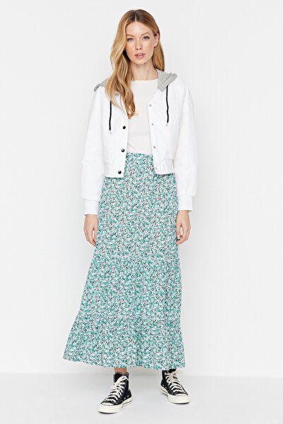 Trendyol Modest Skirt - Grün - Maxi