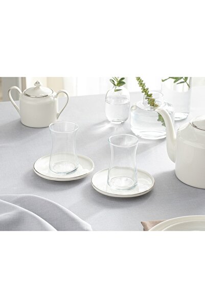 English Home Torino 12 Cm Porcelain Tea Plate - Silver