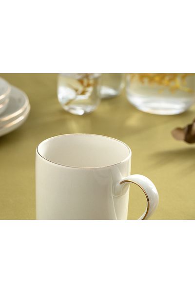 English Home Torino Mug Porcelain 325 ml Gold