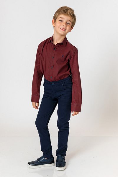 incity Boy's Claret Red Shirt