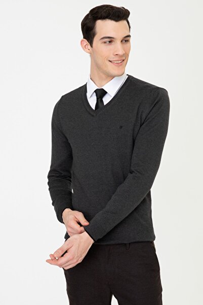 Pierre Cardin Pulover Antracit Melange pentru bărbați
