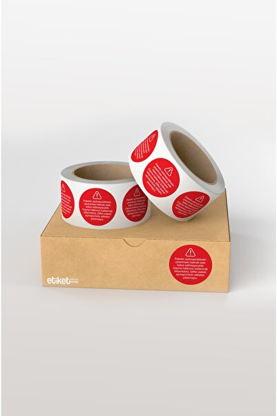 Etiketalalim Paket Hijyen Etiketi 4x4 Cm 200 Adet