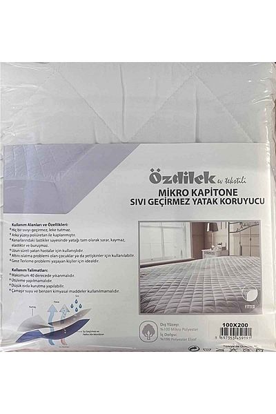 Özdilek Mattress Mattress Micro Quilted Liquid Proof Mattress Protector Fitted 100*200