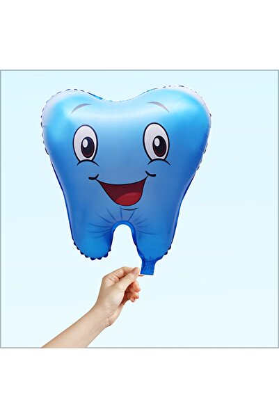 Süsle Baby Party بالون فويل للأسنان، 50 سم - أزرق