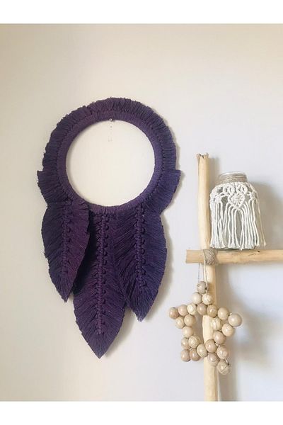 MAKROMEZADE Macrame Leaf Door Ornament