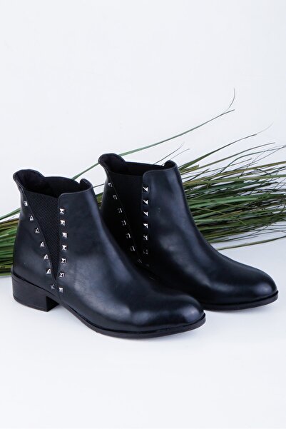 RENKLİBUTİK Καθημερινά μποτάκια με λεπτομέρεια με σφιγκτήρα