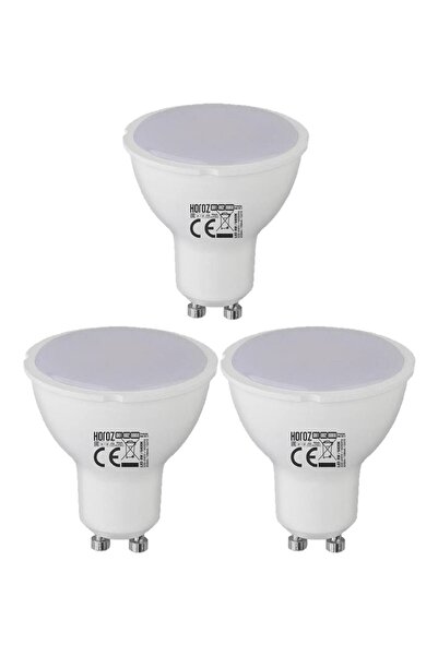 repplam 3 Adet 6w - 62w Dim Edilebilir Gu10 Led Ampul Beyaz Işık Dimli Çanak ...