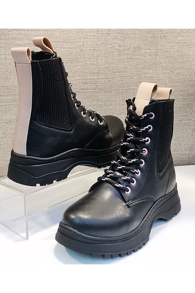 MİNİ WOMEN 614 Κοριτσίστικες Μπότες Thermo Μαύρες