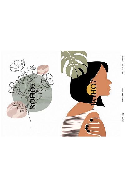 LİNEART Brass Decopage Paper La Boho7
