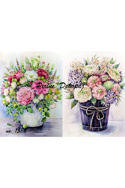 LİNEART Brass Decopage Paper La-1586