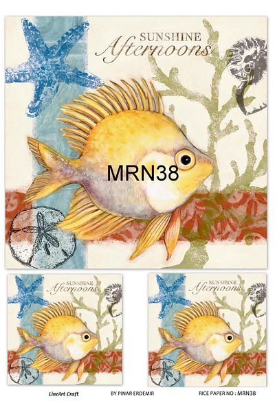 LİNEART Brass Decopage Paper La-mrn38