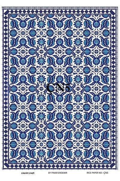 LİNEART Brass Decopage Paper La Çn5