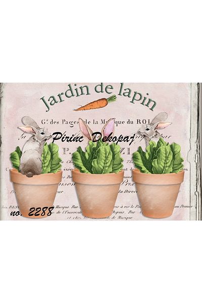 LİNEART Brass Decopage Paper La-2288