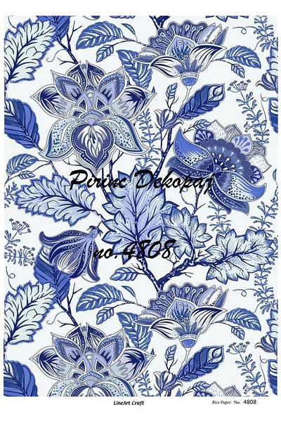 LİNEART Brass Decopage Paper La-4808