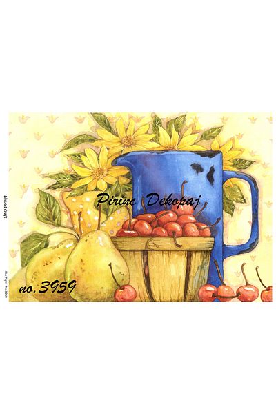 LİNEART Brass Decopage Paper La-3959