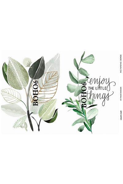 LİNEART La Boho6 Brass Decopage Paper