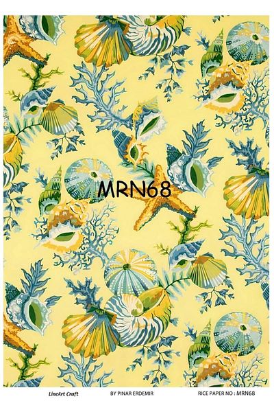 LİNEART Brass Decopage Paper La-mrn68