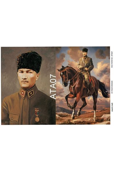 LİNEART Brass Decopage Paper La Ata07