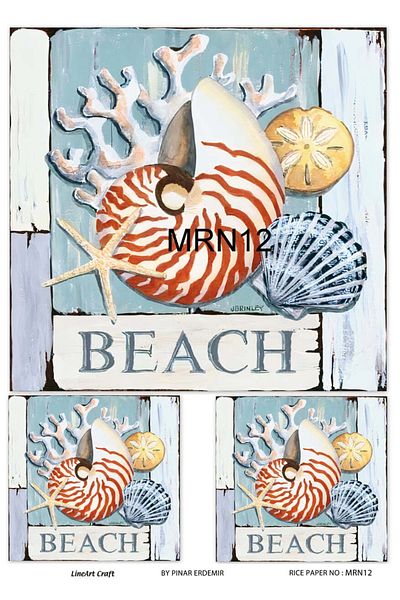 LİNEART Brass Decopage Paper La-mrn12