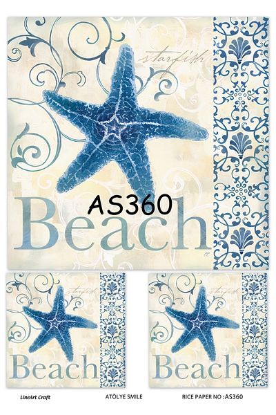 LİNEART Brass Decopage Paper La As360