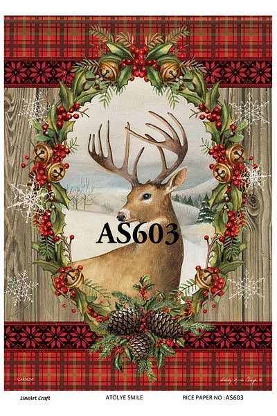 LİNEART Brass Decopage Paper La-as603
