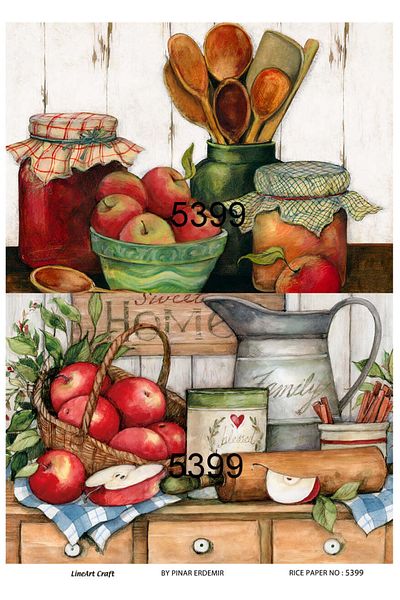 LİNEART Brass Decopage Paper La-5399