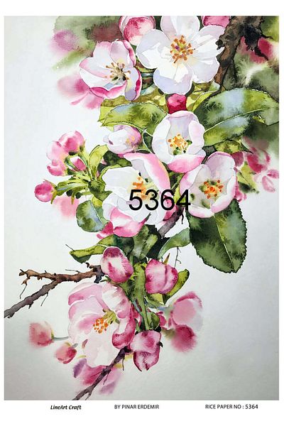 LİNEART Brass Decopage Paper La-5364