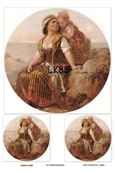 LİNEART Brass Decopage Paper La-lk85