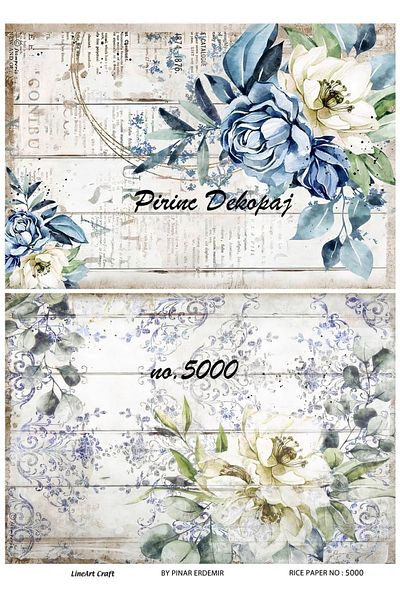 LİNEART Brass Decopage Paper La 5000