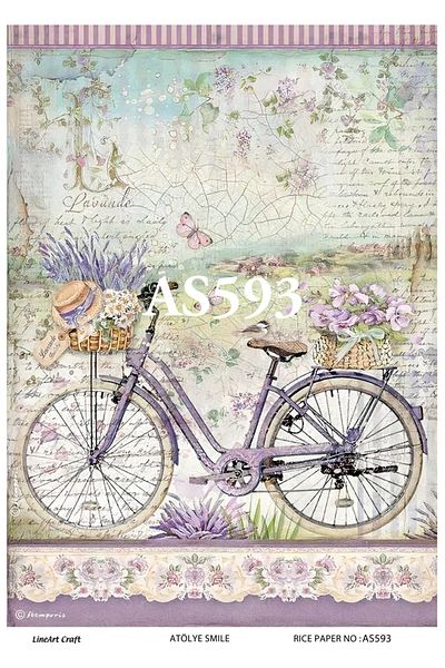 LİNEART Brass Decopage Paper La As593