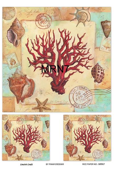 LİNEART Brass Decopage Paper La-mrn7