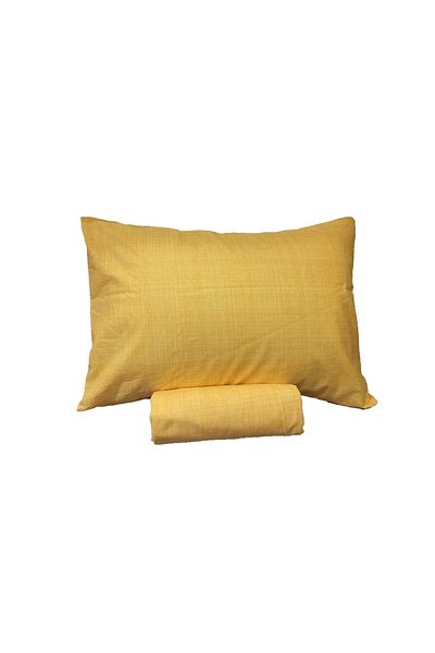 ŞENER HOME 1Pcs Coverle on Cotton Fitted Yellow Pillow Case 120X200Cm
