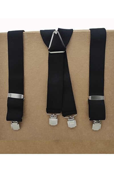 Kemer Dünyası Γερμανική μεταλλική κρεμάστρα παντελονιών με 4 κλιπ, μαύρη πολυτελής
