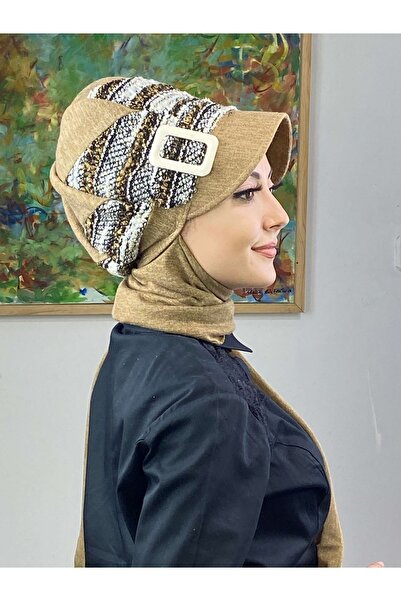 BUTİKAMBAR Wheel of Fortune Kimyon Color Knitwear Striped Haroşalı Scarf Hija...