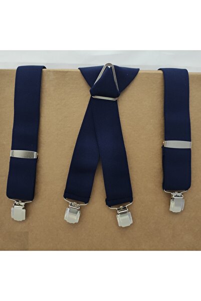 Kemer Dünyası Μπλε ναυτικό γερμανικό μεταλλικό κρεμάστρα παντελονιών με 4 κλιπ