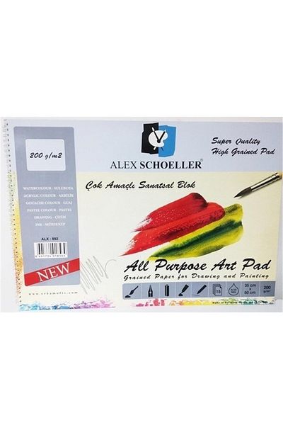 Alex Schoeller Alx 35x50 200 gr 15 Li Multi Amç.Sp Rsm.Notebook
