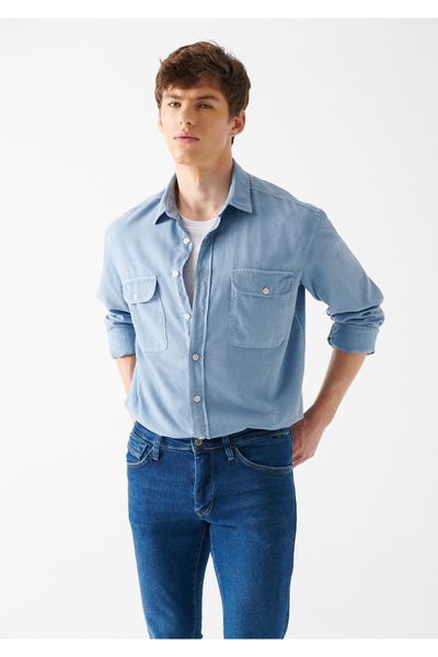 Mavi Rio Vintage Indigo Jean Shirt Slim Fit / Slim Cut 0295730932