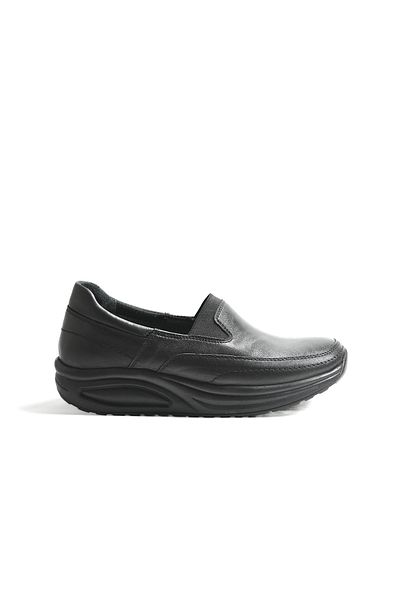 Beety 22bk96.2601 Pantofi ortopedici pentru femei din piele naturală, neagră, elastică