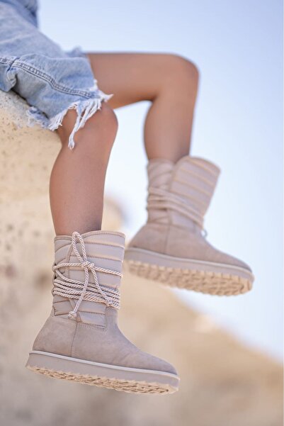 Abalıoğlu Kadın Bej Bot