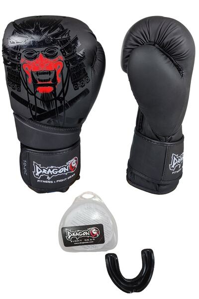 Dragondo Yakuza Boks Eldiveni Ve 99150 Siyah Jel Dişlik Gel Dişlik 2’li Set