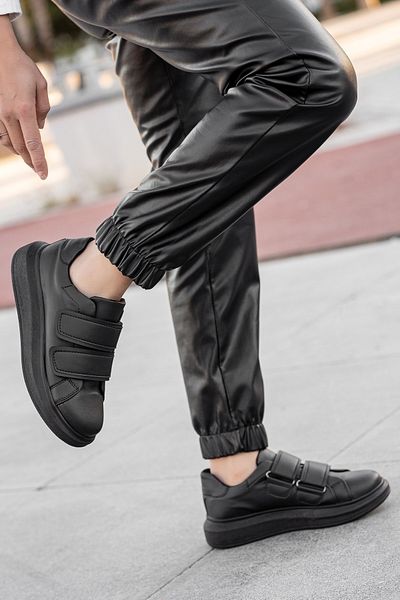 BOUIS Pantofi de damă, cu bandă neagră, zilnic, din piele artificială, cu talpă confortabilă, pantofi sport moale, ușoare