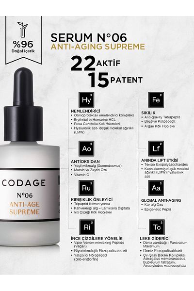 Codage Serum N ° 06 - Anti-Aging Supreme - 30ml