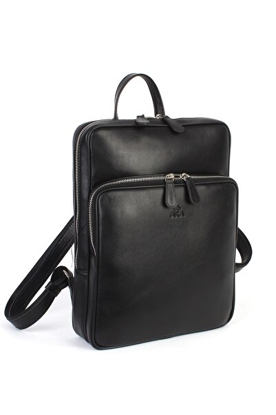 Aka Deri Unisex Black Backpack 905_1