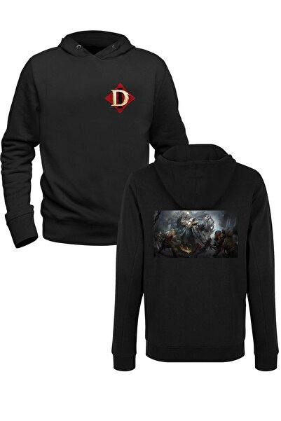 Alfa Tshirt Diablo Immortal Front and Back Printed Black Sweatshirt
