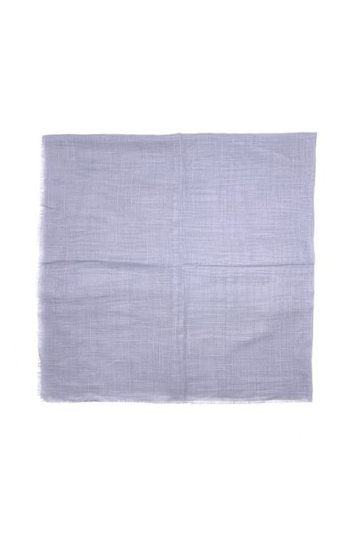 nazipek Eșarfă cu scris evazată din țesătură de in 100x100cm Gri deschis