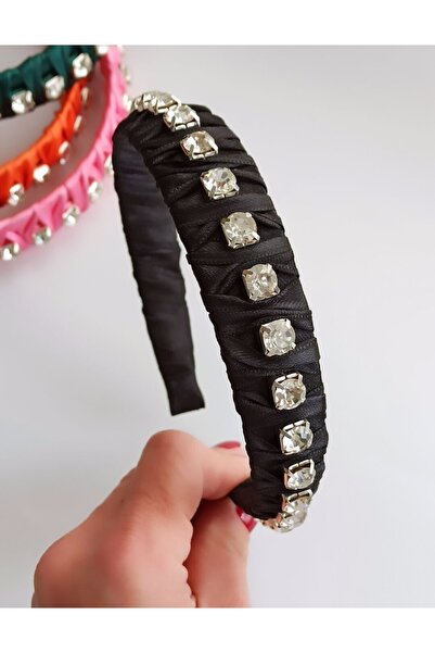 Ginger Takı Waterway Crystal Crown Satin Women Crown Bandă de păr