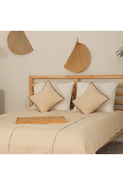 PESHCE Hazel Double Bedspread 180×240 Cm Black