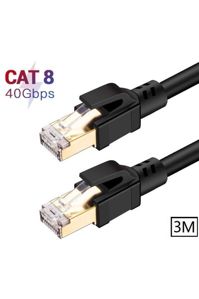 Alfais 5215 Cat8 3m 40gbps S/ftp 2000mhz Yüksek Hızlı Internet Kablosu